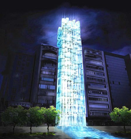 寶舖建設の新作「ウォーターフォール」の素晴らしいモダンアートに驚き